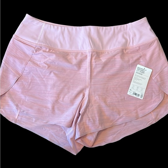 ATHLETA Run With It Shorts Space Dye Begonia pink 3.5" SIZE 1X - Picture 5 of 15